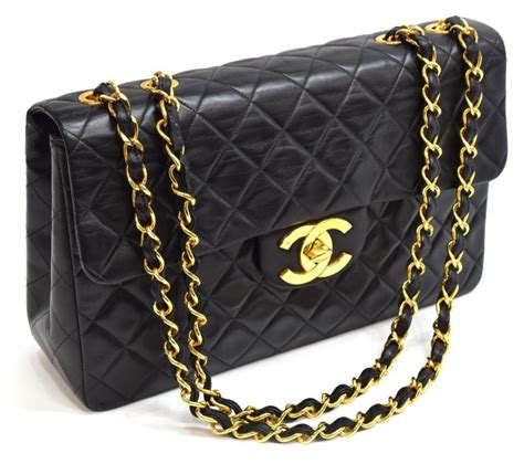 chanel jumbo ricamata su pelle|Chanel Classic Maxi Jumbo .